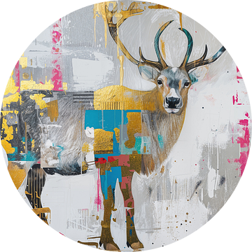 Schilderij Modern Hert