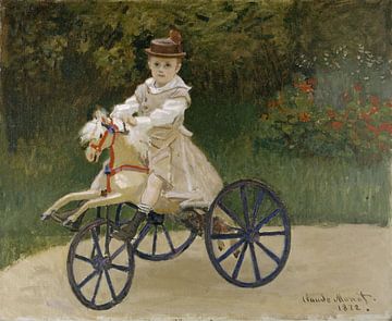 Jean Monet on his hobby horse - Claude Monet