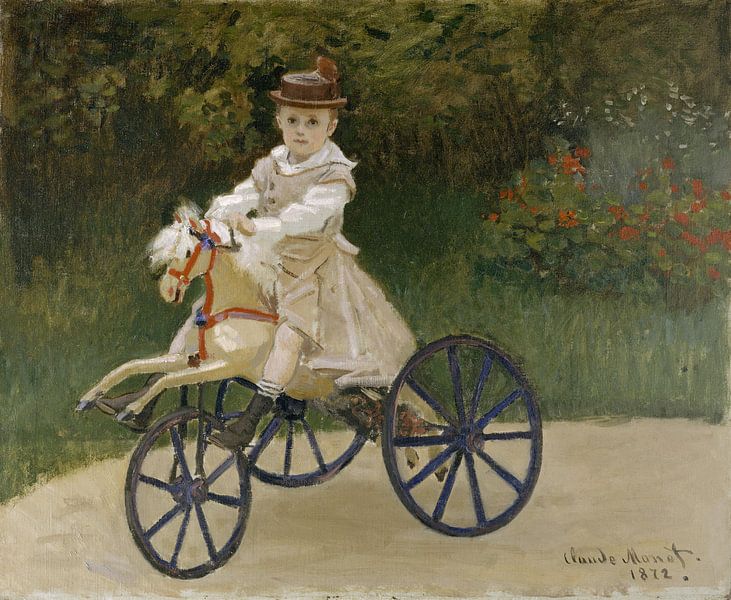 Jean Monet on his hobby horse - Claude Monet by Marieke de Koning