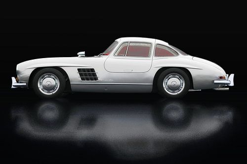 Mercedes 300 SL Gullwings Zijaanzicht