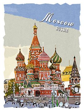 Moskou van Printed Artings
