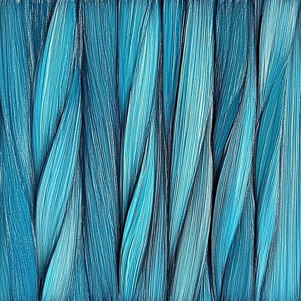 Nuances de bleu | Rayures bleues par Collection Moderne