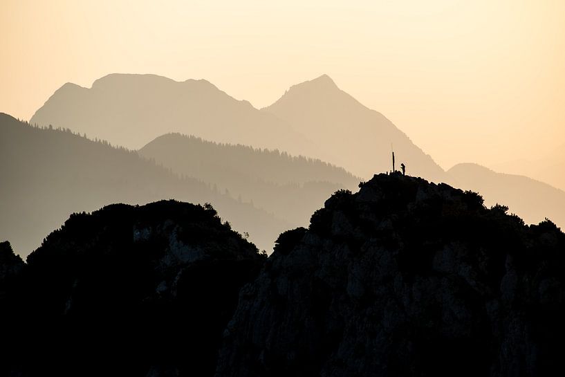 Sunrise in the Chiemgau Alps by Christian Peters