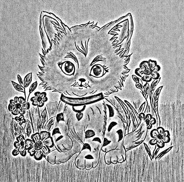 Kitten ( tekening ) van Jose Lok