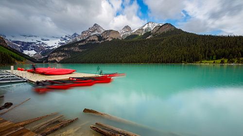 Lake Louise in de Rocky Mountains in Canada