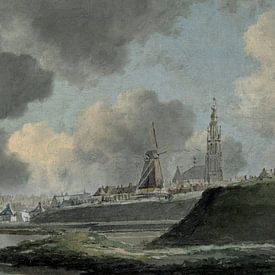 View of Breda from the river (around 1780) by Affect Fotografie