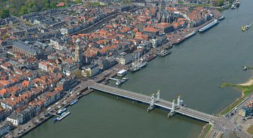 The city of Kampen seen on from the air by Sjoerd van der Wal