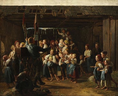 Man met een kijkdoos, Ferdinand Georg Waldmüller