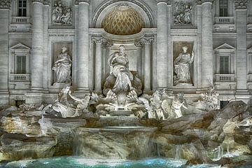 the Trevi-Fountain by Joachim G. Pinkawa