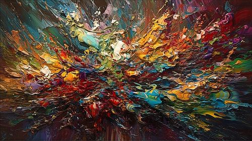 Art abstrait des éclaboussures