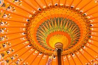 Colorful handmade Indonesian umbrella