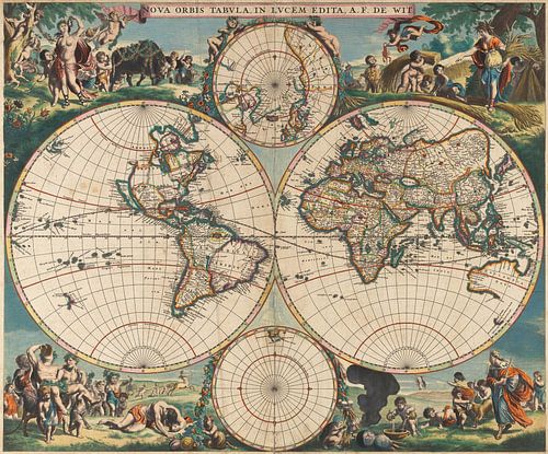 Nova orbis tabula in lucem edita (1675), Frederik de Wit