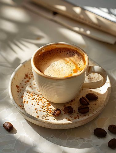 Café chaud le matin