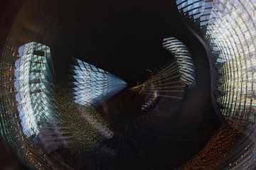 Abstract beeld, samengesteld uit 9 foto's (9) van Anne Ponsen
