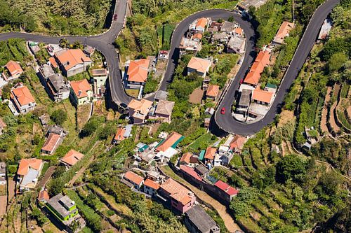 De stroming van Freiras op het eiland Madeira