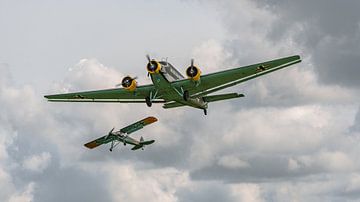 Oude tijden herleven: Junkers 52 & Fieseler Storch. van Jaap van den Berg