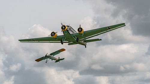 Oude tijden herleven: Junkers 52 & Fieseler Storch.