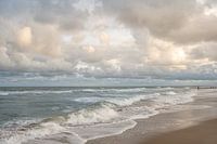 Strand tijdens de zonsopkomst