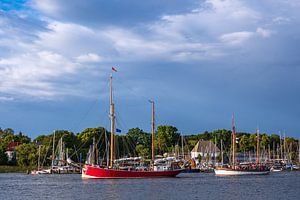 Segelschiffe auf der Hanse Sail in Rostock