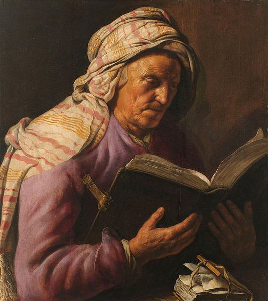 Lesende alte Frau, Jan Lievens von Meisterhafte Meister