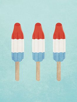 Minimal Art Summer Vibes Bomb Pop Eiscreme