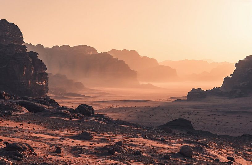 Golden light in the desert by fernlichtsicht