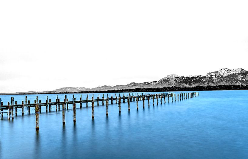Chiemsee blauw II van artpictures.de