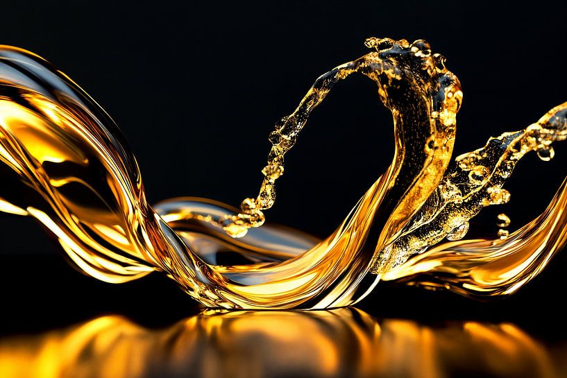 Abstract Alchemy - Golden Elixir III von Philippe HUGONNARD