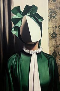 maskierte Frau