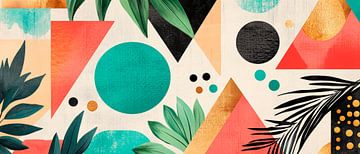Creative pattern with plant motifs by Poster Art Shop