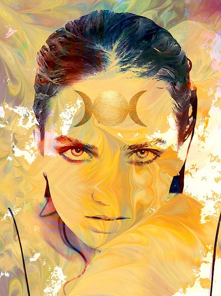 Woman in gold by Mad Dog Art
