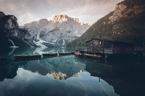 Lago di Braies, Dolomieten, Italië