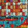 Container_Composition_blurred_02. by Manfred Rautenberg Digitalart