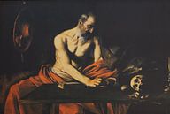 De heilige Hieronymas schrijft / Saint Jerome writing / San Girolamo scrivente, Caravaggio van Maurits Bredius thumbnail