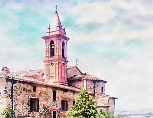 Glockenturm mit Aussicht Paciano Umbrien