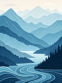 Blaue Gelassenheit von Artistic