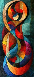 Abstract Colourful | Vivid Entwine Twist