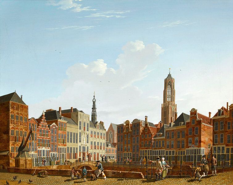 The Stadhuisbrug with surroundings in Utrecht, Isaac Ouwater by All the Masters