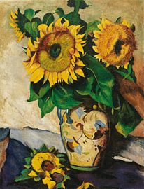Heinrich Nauen, Sunflowers, 1926