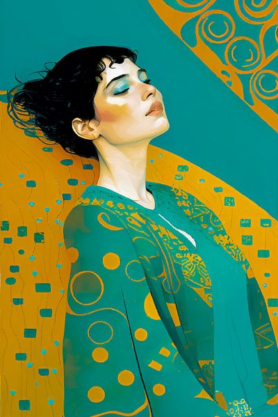 Relax and unwind, digital painting by Mariëlle Knops, Digital Art