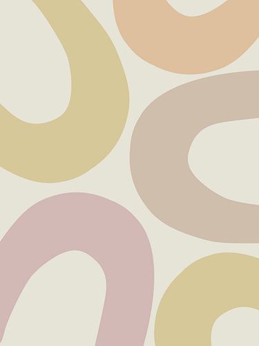 Regenboog Landschap Retro Abstract