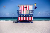 Miami Strand Rettungsschwimmer Haus von Charles Poorter Miniaturansicht