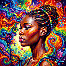 A Glance of Connection – A Portrait of Identity by AidasignArt