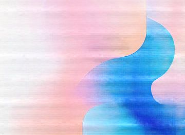 Kleurverloop | Roze Blauw van Modern Collection