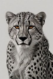 Le regard perçant du guépard sur Art & Soul Creations