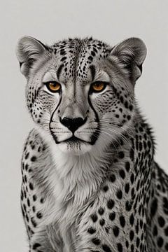 De doordringende blik van een cheeta van De Muurdecoratie