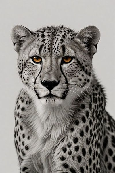 The piercing gaze of a cheetah by Art & Soul Creations