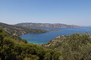 Uitzicht op Samos Posidonio van Elly Damen