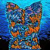 Yorkshire Terrier in Graffiti ( Zeichnung ) von Jose Lok