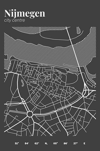 City map of Nijmegen